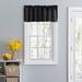 Stacey Curtain Color Lined Swag Set Filler Valance by Ellis Curtains in Black