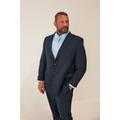 Size Short 60 Mens Badrhino Tailoring Big & Tall Navy Blue Plain Suit Jacket Big & Tall