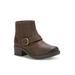 Women's Peyton Bootie by Eastland in Bomber Brown (Size 9 M)