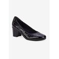 Extra Wide Width Women's Paula Pump by Ros Hommerson in Black Patent Croc (Size 8 1/2 WW)