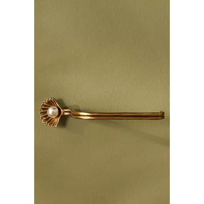 Cristal Pearl Brass Toilet Roll Holder