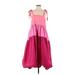 Peter Som Collective Casual Dress - A-Line Square Sleeveless: Pink Dresses - Women's Size 4