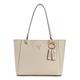 GUESS Damen Noelle Noel, klein Tragetasche, Schultertasche, Taupe