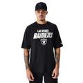 New Era NFL Script Graphic OS Tee LASRAI BLKWHI LAS Vegas Raiders, MÄNNLICH T-Shirt,