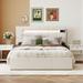 Latitude Run® Devola Storage Standard Bed Wood & /Upholstered/Velvet/Metal & /Metal in Brown | 45.3 H x 55 W x 76 D in | Wayfair