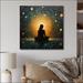 Dakota Fields Yoga in Stillness - Unframed Print on Metal in Black/Green/Yellow | 29 H x 29 W x 1 D in | Wayfair 4493C183B83C4EB988B4316ED16D2ED1