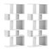 Ebern Designs Wiltraud Geometric Bookcase Wood in White | 70 H x 31 W x 11 D in | Wayfair 2A2695A8AE52424297CE934FF6C5ADF5