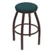 Wrought Studio™ Cragin XL 802 Swivel Stool Upholstered/Metal in Green/White/Brown | Extra Tall (36" Seat Height) | Wayfair