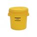 Eagle Manufacturing 1650 20 gal Lab Pack Poly Drum w/ Screw On Lid, Yellow, Screw Top Lid, UV Resistant