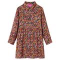 vidaXL Kids' Dress with Long Sleeves Multicolour 104