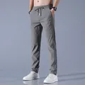 Pantaloni Casual da uomo di alta qualità pantaloni Casual coreani Slim Fit da uomo pantaloni lunghi