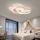 SANDYHA Blue Red Warm Love Ceiling Lamps Remote Control Led Light for Bedroom Kitchen Living Room