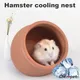 Hamster Summer Sleeping Nest Small Pet Cooling Ceramics Cage for Guniea Pig Rats Hamster Accessories