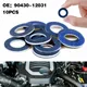 10Pcs For Toyota Lexus Engine Oil Drain Plug Seal Washer Oil Pan Gasket Alumium Auto Parts Car