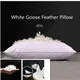 100% White Goose Feather Pillow Five-star Hotel Goose Feather Pillow Single Healthy Memory Pillow