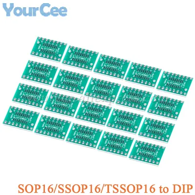20 stücke/2 stücke SOP16 SSOP16 TSSOP16 Pinnwand zu DIP16 Adapter Platte Konverter Board Image