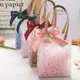 PVC Transparent Gift Bag with Raffia Filler for Wedding Souvenir Tote Bag Birthday Party Decor