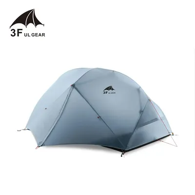 3F UL GETRIEBE 2 Person 4 Saison Camping Zelt Im Freien Ultraleicht Wandern Rucksack Jagd Wasserdichte Zelt 15D Silikon Zelt Tenten
