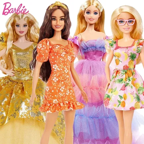Original Barbie Puppe Geburtstag Wünsche Urlaub 1/6 Barbie Fashionistas Puppen Spielzeug für Mädchen