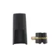 Alto Sax Eb Saxophone Clarinet Bakelite Mouthpiece Leather with Cap Metal Buckle Clamp\clip Woodwind