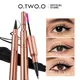 O.TWO.O Liquid Eyeliner Pencil Waterproof 2 In 1 Mascara Ultra-thin Double-ended Quick Dry Smooth