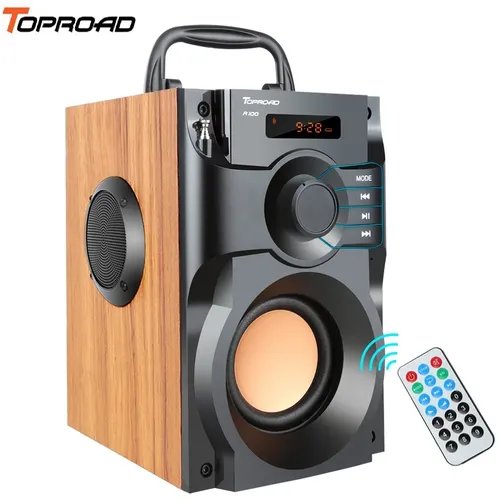 TOPROAD Tragbare Bluetooth Lautsprecher Big Power Wireless Stereo Subwoofer Schwere Bass