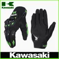 Neue kawasaki handschuhe voll finger kawasaki motorrad handschuhe sommer männer und frauen modische
