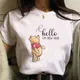 Disney Winnie The Pooh T-Shirt Cartoon Graphic T Shirts frauen Kurzarm Sommer Casual Tops T-shirt