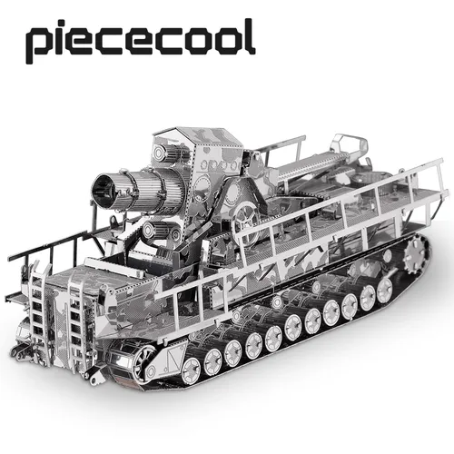 Piece cool 3d Metall Puzzle Modellbau Kits-Eisenbahn pistole DIY Puzzle Spielzeug Weihnachten