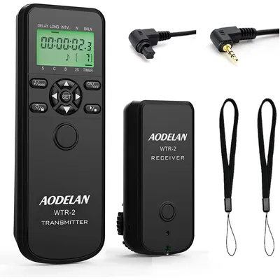 AODELAN Drahtloser Kamera-Timer, Fernbedienung, Auslöser für Canon EOS R10, R5C, M6, M5, 80D, G5X, G1X, 6DII, 7DII, 50D, 40D