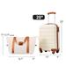 ABS Hardshell Luggage Set 20" Spinner Suitcase w/TSA Lock + Travel Bag