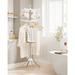2-Tier Clothes Drying Rack with 3 Rotatable Arms for Hangers
