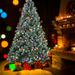 7.5ft Christmas Tree Artificial Full Xmas Trees with 200pcs LED - 44.30"L * 44.30"W * 88.60"H