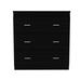 Montclair 3-Drawer Dresser Black