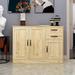 Modern Wood Buffet Sideboard with Doors & Storage and Drawers, Entryway Serving Storage Cabinet, Dining Room Console