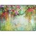 Dreamtimes Abstract Flower Watercolor Painting Area Rug 4 x5 Pet & Child Friendly Carpet for Living Room Bedroom Dining Room Indoor Outdoor Soft Rug Washable Non Slip Comfortable Area Rug