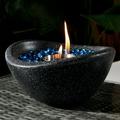 Fire Pit Tabletop Fire Pit with Mixed Color Table Top Fire Pit Bowl for Indoor and Outdoor Portable Concrete Fire Pit Table Top Fire Bowl Personal Ethanol Fireplace Alcohol Fire Pot Black