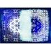 Kashan Remix Blue white Rug