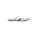 J.Crew Factory Store Sandals: Slip-on Chunky Heel Casual Gold Print Shoes - Women's Size 9 - Open Toe