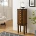 Lark Manor™ Andelarre 14" Wide Free-Standing Jewelry Armoire Manufactured Wood in Brown | 40 H x 14 W x 10 D in | Wayfair