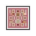 Birch Lane™ Cottage Quilt - Single Picture Frame Print Paper in Pink | 12 H x 12 W x 0.75 D in | Wayfair 0B7C4862C0A24E208ABCE2A129F46730