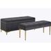 Rosdorf Park Kevonda Velvet Storage Bench Upholstered/Velvet in Gray | 19.69 H x 48.43 W x 17.72 D in | Wayfair 7D17278A80B54C2195145C2FE7F4D196