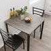 17 Stories Sharayah Square 29.13" L x 29.13" W Restaurant Dining Set Wood in Gray | 29.93 H x 29.13 W x 29.13 D in | Wayfair