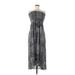 W by Worth Casual Dress - Midi Strapless Sleeveless: Gray Dresses - Women's Size 6