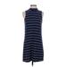 Splendid Casual Dress - Shift: Blue Stripes Dresses - Women's Size Small