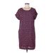 Boden Casual Dress - Mini Scoop Neck Short sleeves: Purple Dresses - Women's Size 8
