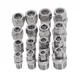 1pc Quick connectors Tube Pipe Fittings Threaded Male Connector Stainless Steel SS 304 1/8'' 1/4''