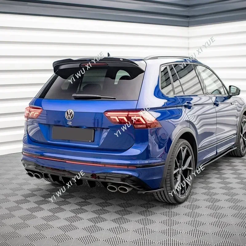 Maxton Style Heckstoßstangendiffusor für Volkswagen Tiguan R/R lineMk2 Facelift 2020–2023, Heckstoßstangenlippenspoiler, Chassisdiffusor Image