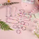2pcs/Set Natural Wooden Beads Jewelry Cute Animal Pattern Charms Necklace Bracelet Jewelry Set For