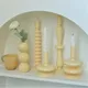 European Ivory Color Candle Holders Simple Wedding Decoration Living Room Decor Home Vase Table